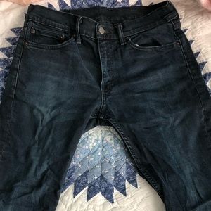 Levi's 511 dark blue jeans fade styling 32x30